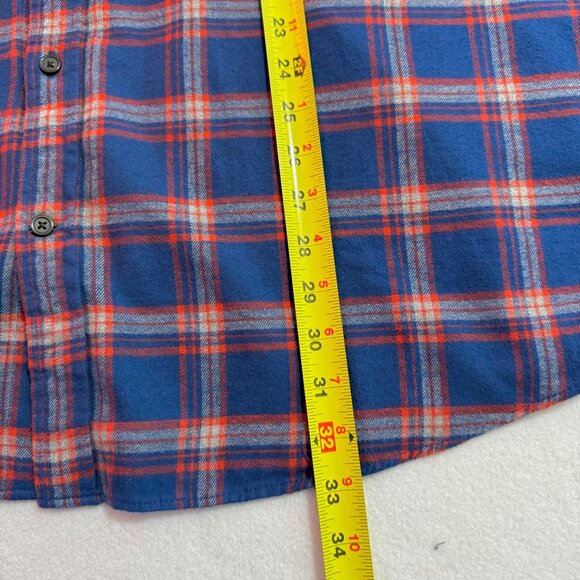 St Johns Bay Men's Classic Fit Super Soft Plaid Blue Red Shirt 2XL Big/Tall NWT - Picture 10 of 10